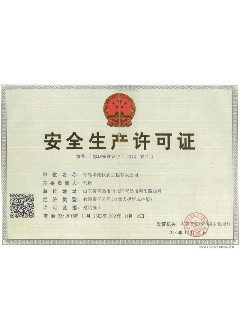 Original Safety Production License
